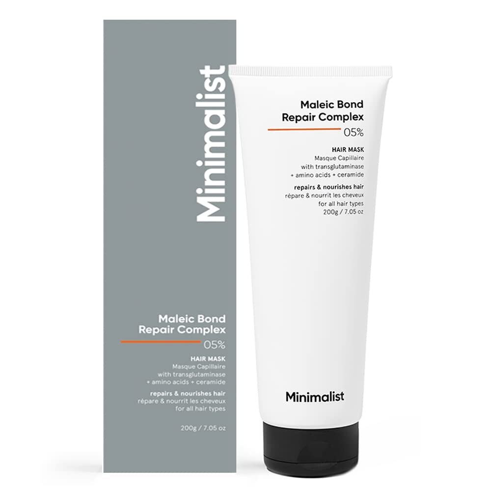 Minimalist Hair Mask for Damaged Hair & Frizzy Hair | Post Shampoo | Maleic bond